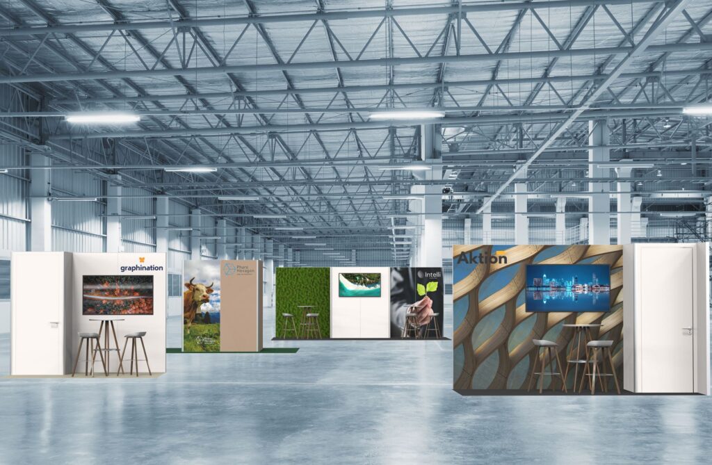 Cloison ECOPANEL, PLV, mobilier et stand d’exposition en carton recyclé et recyclable, naturel, biodégradable, durable, écologique, construction respectueuse de l'environnement avec une réduction d’émission de CO2 considérable, avantageux en termes d'empreinte écologique, solution légère, facile à monter et à transporter, un geste pour la planète, une image éco-responsable, innovante et moderne, en accord avec les valeurs écologiques, non à la pollution en plastique