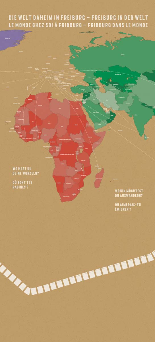 Braun - Konturschnitt-Druck