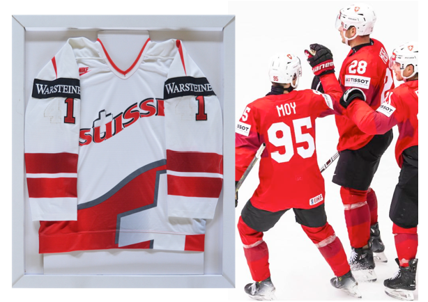 Cadre mural pour maillot de hockey