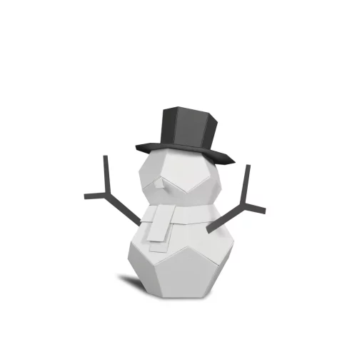 Schneemann_Skulptur_Karton_PharoHexagon