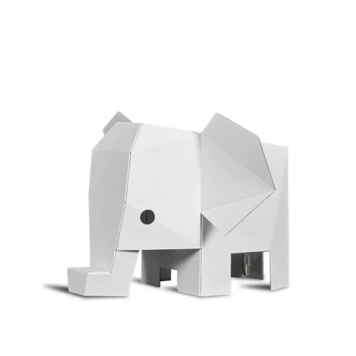Sculpture_carton_éléphant_pharohexagon